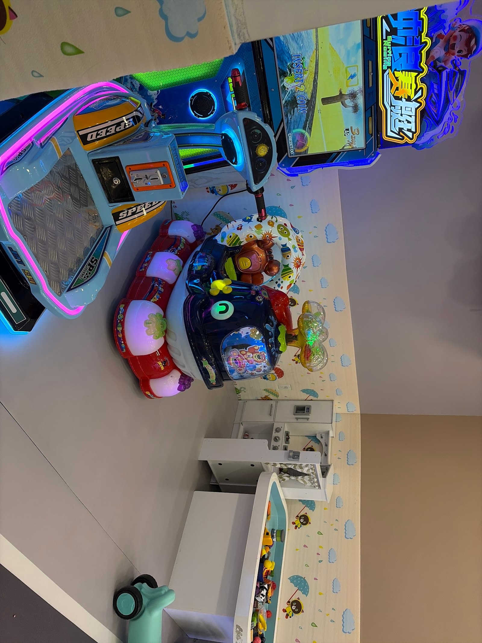 Inside WaWa Fun Island indoor playground, Brooklyn