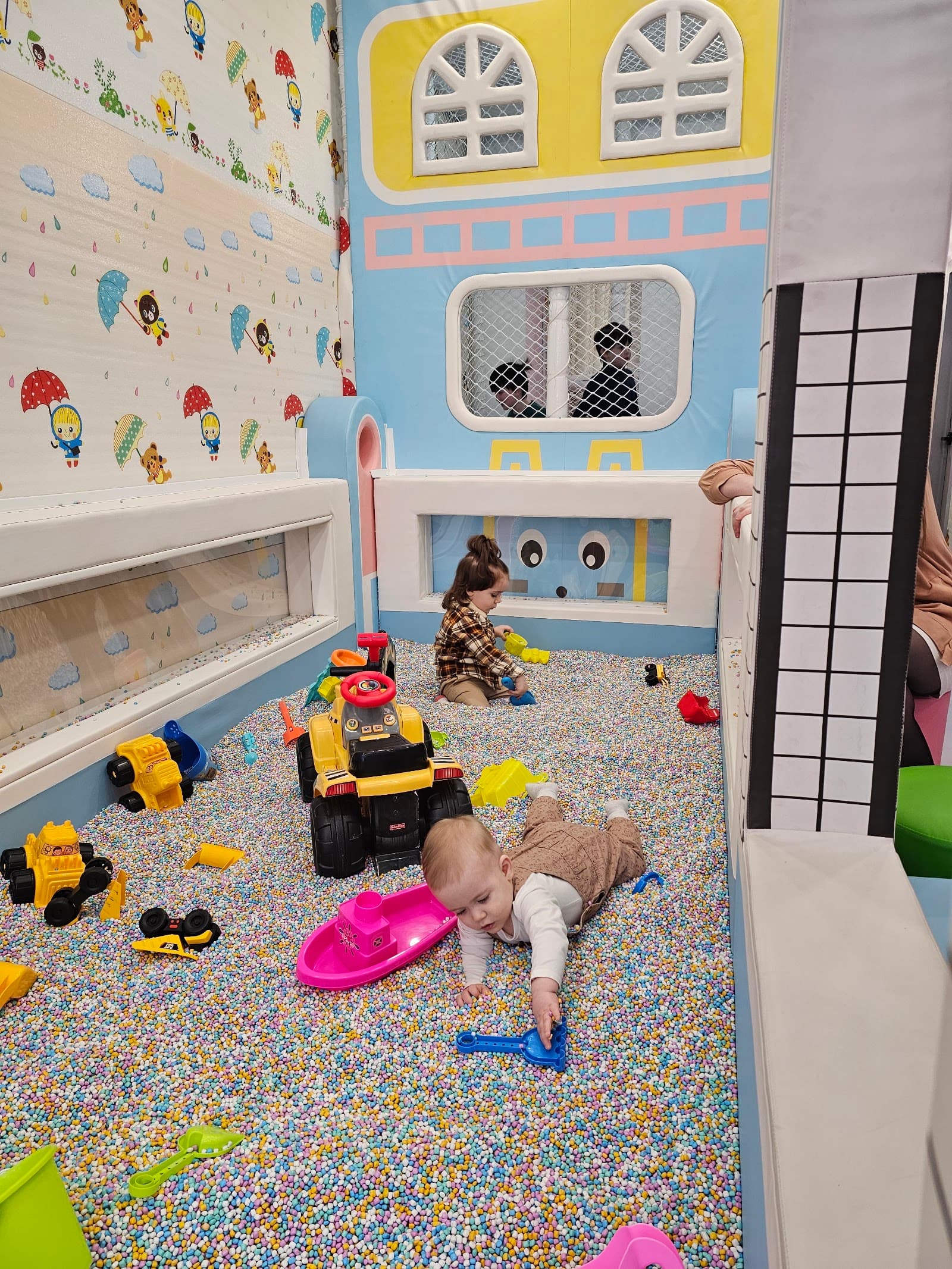 Inside WaWa Fun Island indoor playground, Brooklyn